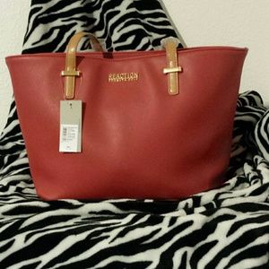 BRAND NEW Kenneth Cole Reaction Large Red Tote